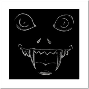 Creepy smile Posters and Art